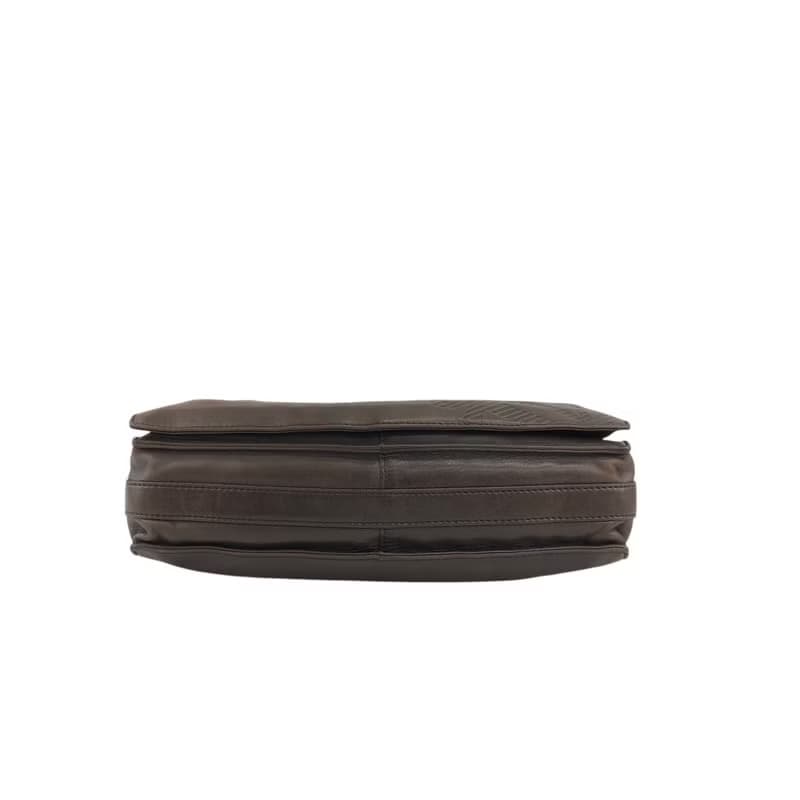 【 日本直送　名牌中古包 】LOEWE ロエベ ショルダーバッグ ブラウン アナグラム ナッパレザー 巾着 vintage ヴィンテージ オールド kki5m4