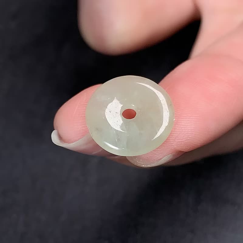 【願‧平安】冰種黃翡翡翠平安扣項鍊 | 天然緬甸玉A貨翡翠 |送禮