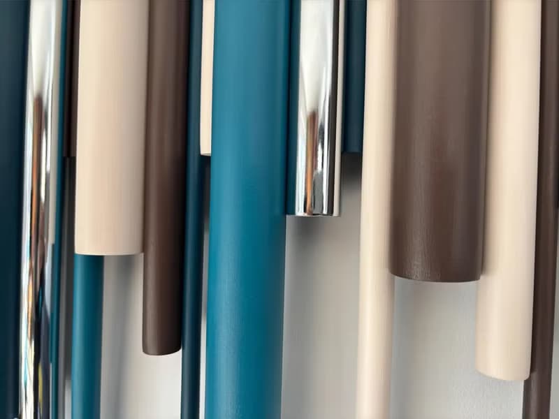 手工木質3D壁掛雕塑 青綠 米色 深棕色 搭配鍍鉻或銅色點綴