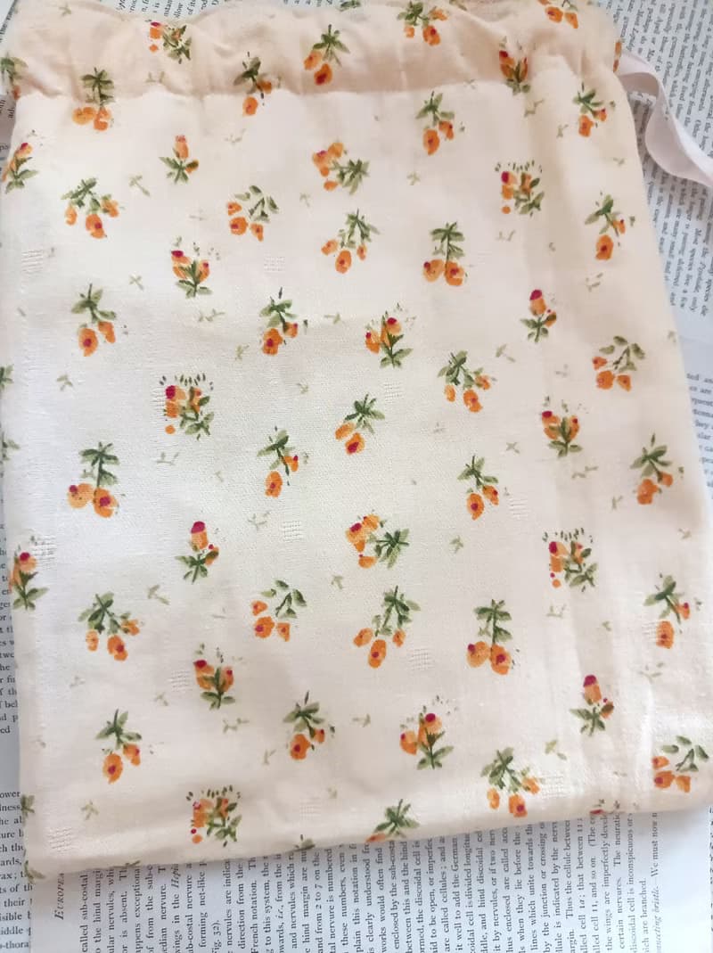 純棉小碎花束口袋手機袋零錢袋收納袋