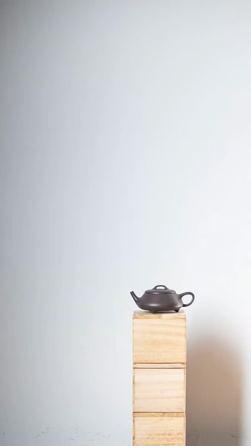 送禮紫砂壺茶壺三足韵瓢 慕古款 160cc 极品天青 泥料正宗 水色润