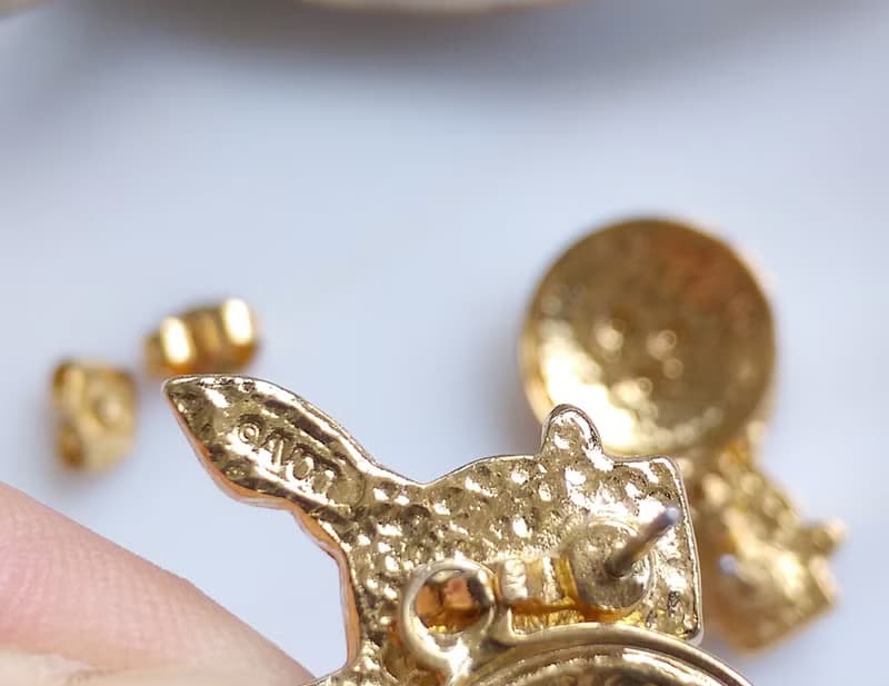 Vintage Jewelry 西洋古董飾品 AVON 可愛 小雪人 針式耳環
