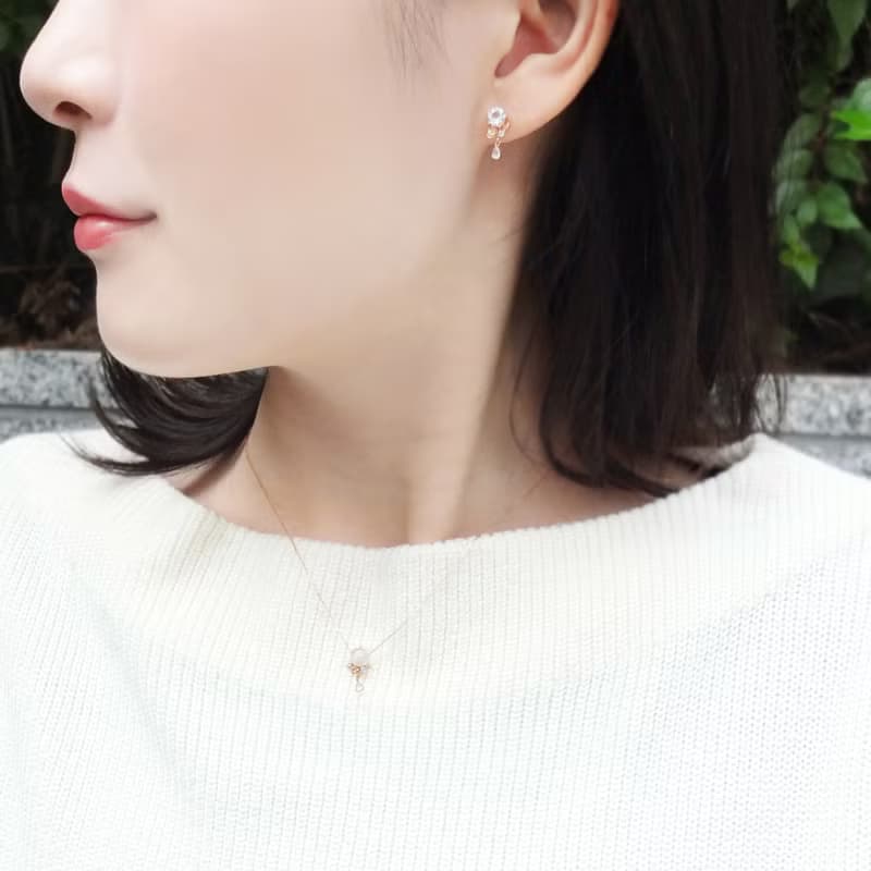 【誕生花珠寶】 六月 - 玫瑰項鍊 (10K 玫瑰金)