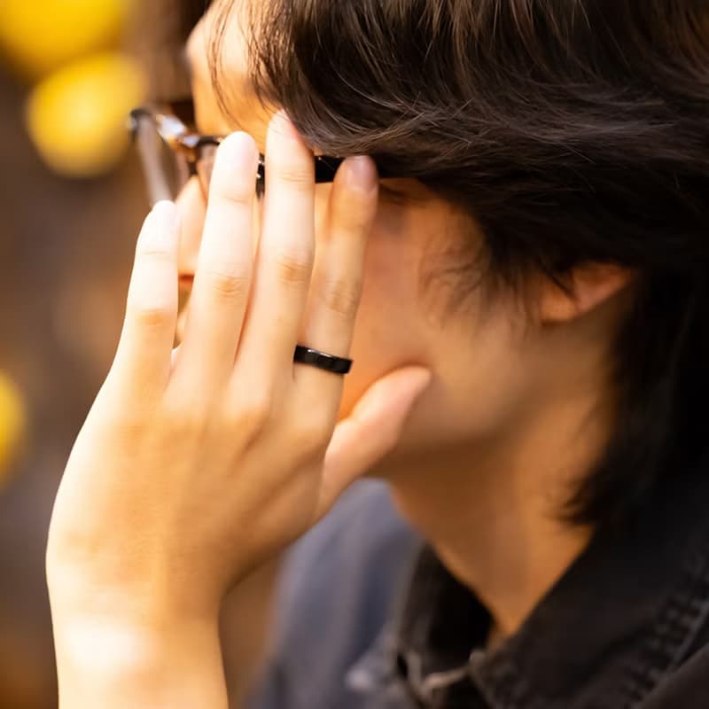 LA LIGNE BLACK CERAMIC BAND