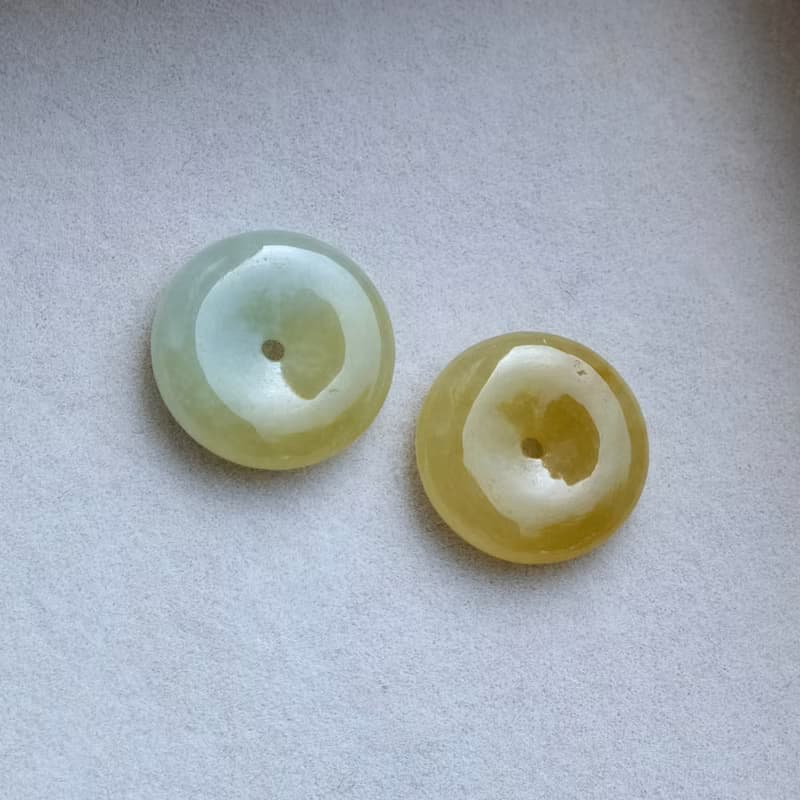 黃翡翠平安扣 天然緬甸翡翠A貨 平安扣 黃翡翠 項鍊 手鏈 送禮