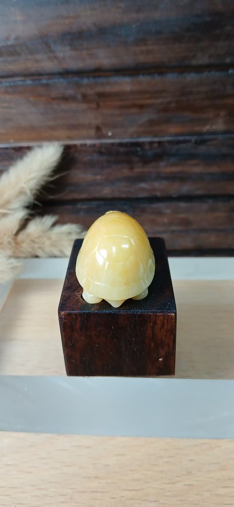 雕件 逗樂動物-金財龜 金絲玉