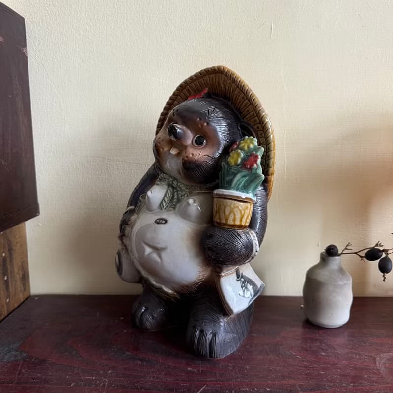 日本古道具信樂燒狸貓