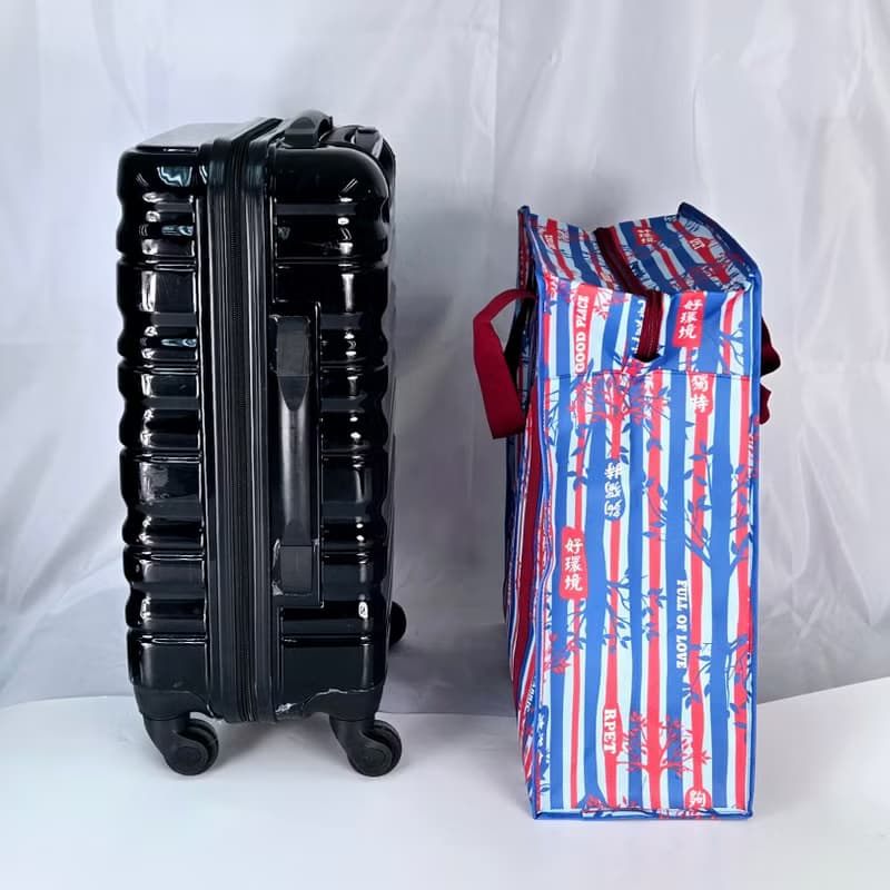 紅白藍袋 | 一套二個| RPET 拉鍊行李袋 | 強力耐用 | 香港情懷