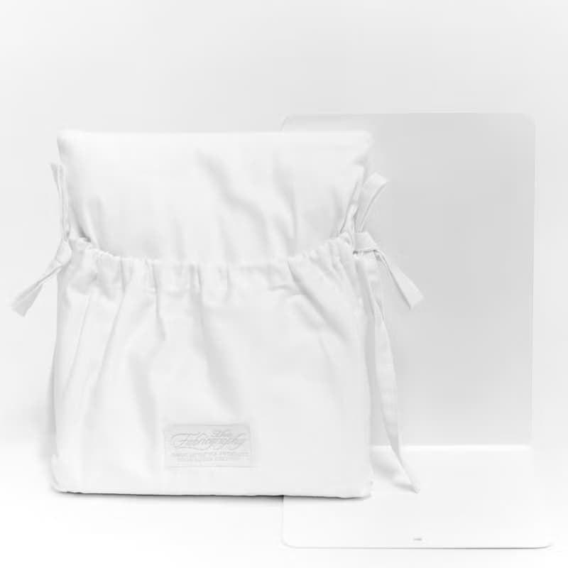 fabric bookend white (book lover edition)