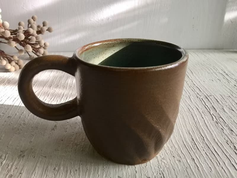 薄荷巧克力咖啡杯_陶器馬克杯