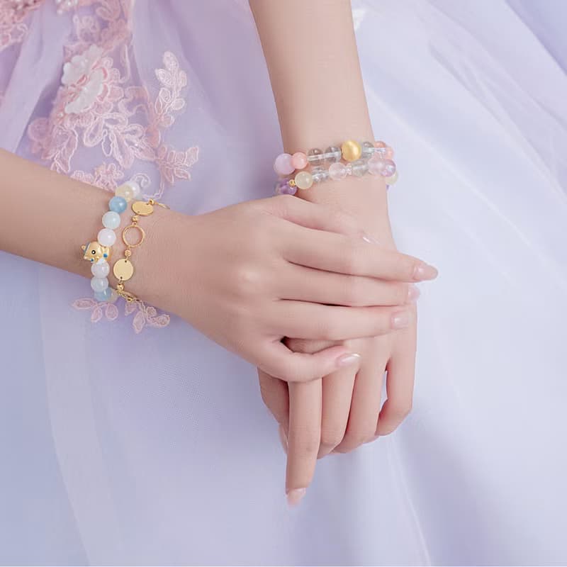 夢見獨角獸 摩根石 冰藍玉髓 紫鋰輝 薰衣草紫水晶 月光石