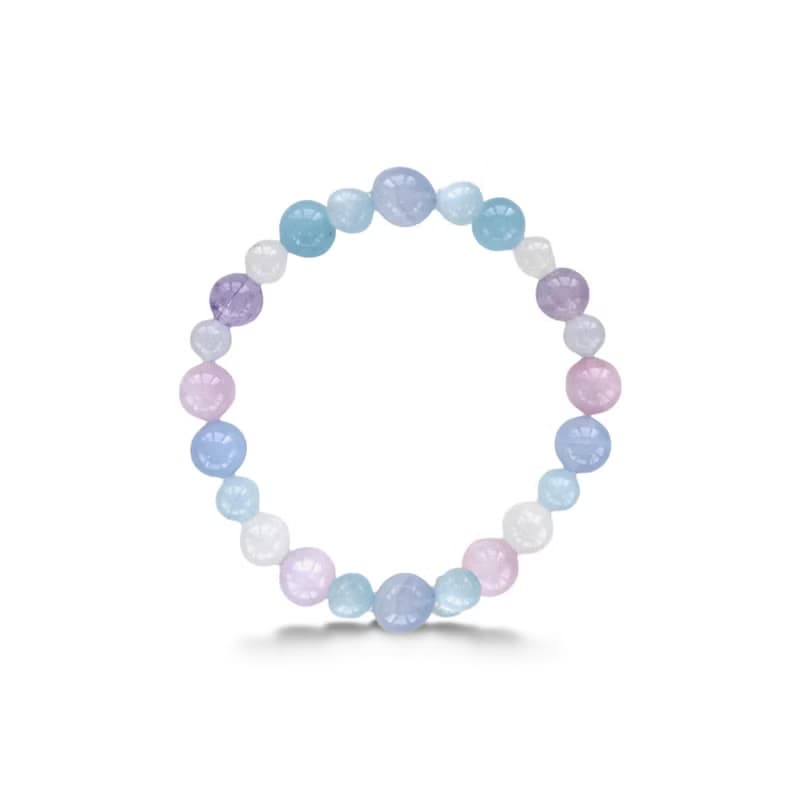 夢見獨角獸 摩根石 冰藍玉髓 紫鋰輝 薰衣草紫水晶 月光石