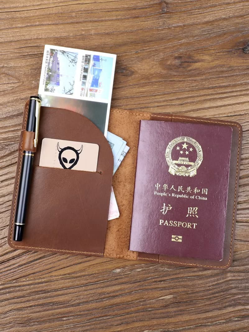 瘋馬皮護照夾 手工真皮護照套 旅遊畢業季