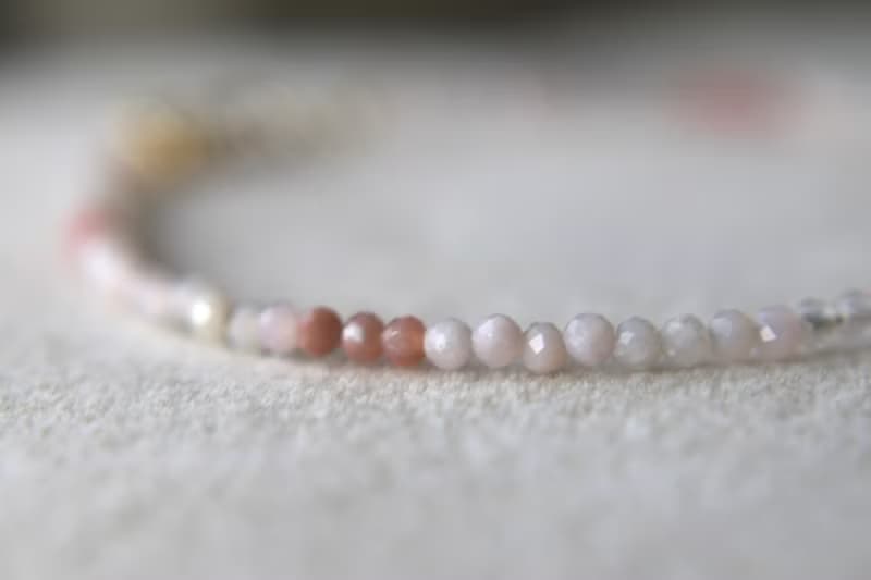 手鍊 蛋白石 光譜石 珍珠 天然石 - 樹枝 -