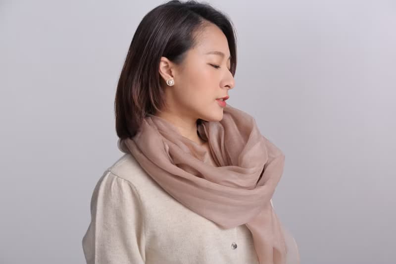 羊絨圍巾披肩_Pashmina_出國聖誕禮物 情人閨密生日禮物靈感_奶茶