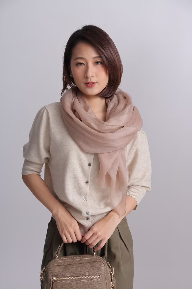 羊絨圍巾披肩_Pashmina_出國聖誕禮物 情人閨密生日禮物靈感_奶茶