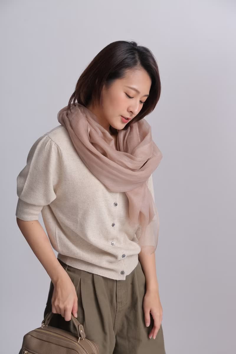 羊絨圍巾披肩_Pashmina_出國聖誕禮物 情人閨密生日禮物靈感_奶茶