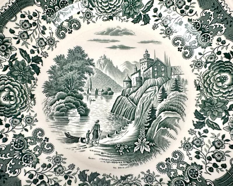 Villeroy & Boch 布爾根蘭湯義大利麵洋裝綠邊湯碗沙拉洋裝