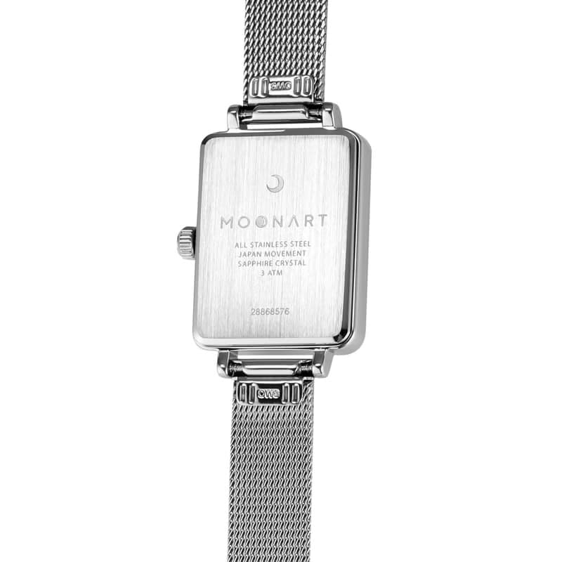 【MOONART】方型手錶 夢幻系列-天鵝 女裝手錶 珍珠貝藝術手錶