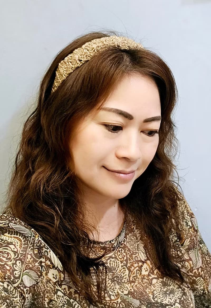 手工編織。濃郁巧克力系麻花髮箍(髮帶/髮飾/頭帶)