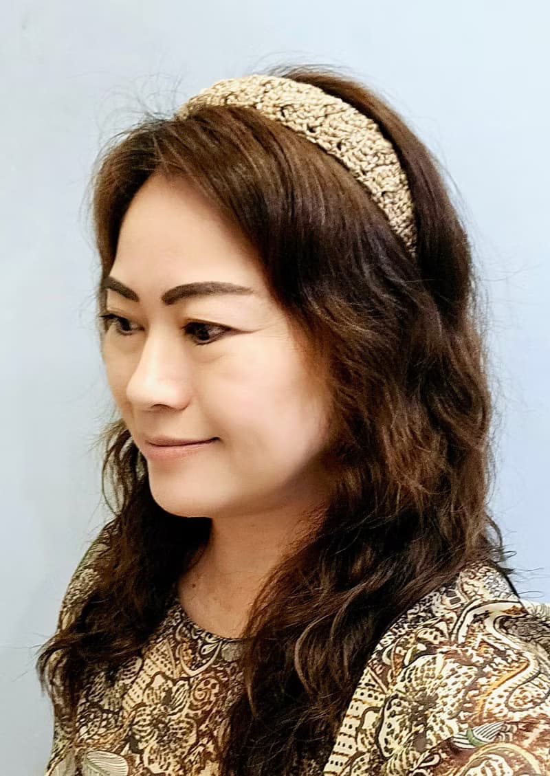 手工編織。濃郁巧克力系麻花髮箍(髮帶/髮飾/頭帶)