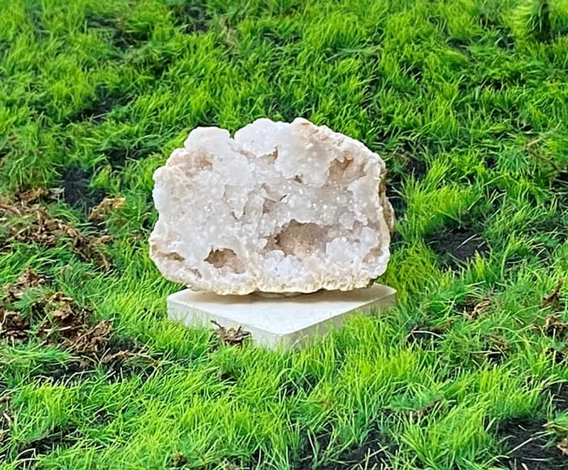 能量招財瑪瑙白晶洞 療癒 開運 淨化 原礦 快速出貨