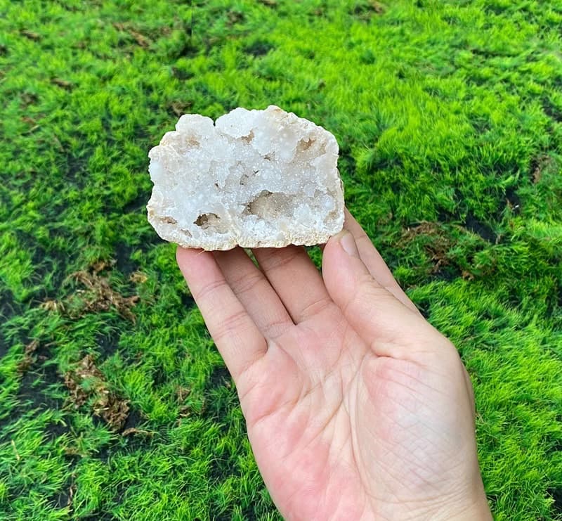 能量招財瑪瑙白晶洞 療癒 開運 淨化 原礦 快速出貨