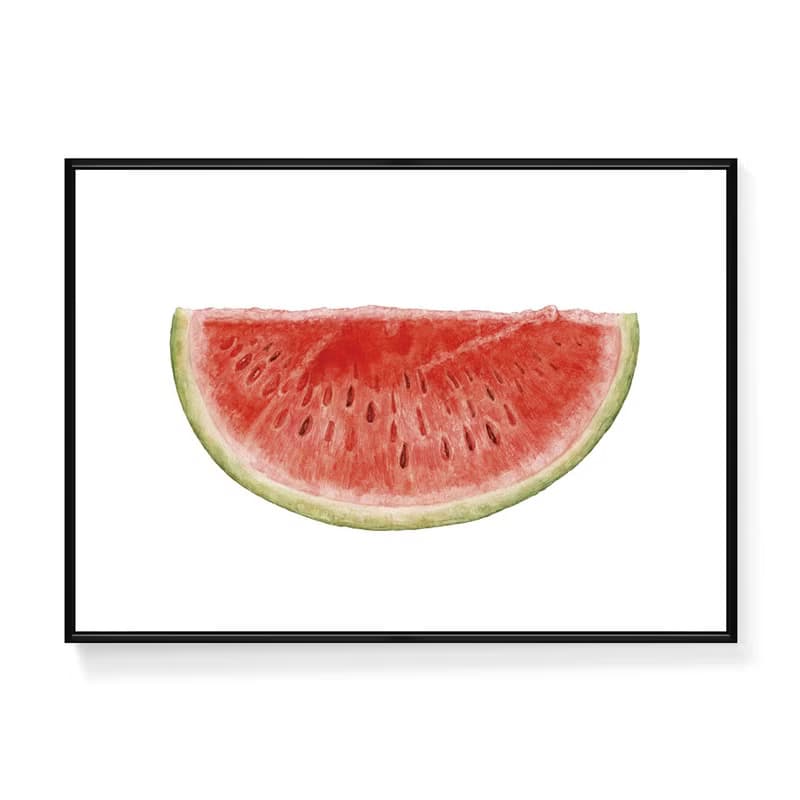 夏日西瓜 - 手繪感水果裝飾畫/夏天消暑小品/開店禮物/夏天裝飾畫
