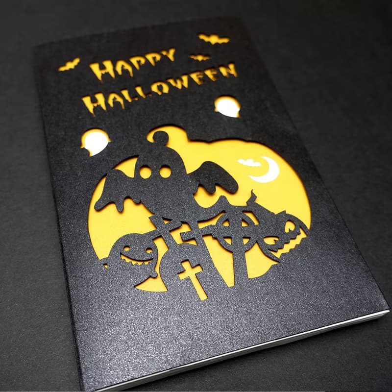 Wow會說話的萬聖節卡片Halloween-鏤空切割-錄音卡片 驚喜禮物