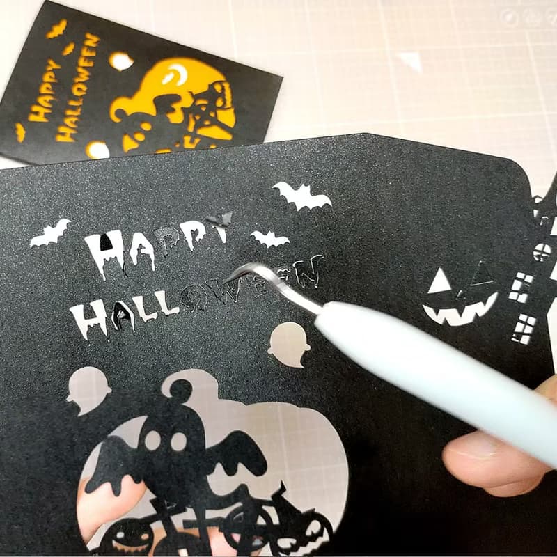 Wow會說話的萬聖節卡片Halloween-鏤空切割-錄音卡片 驚喜禮物