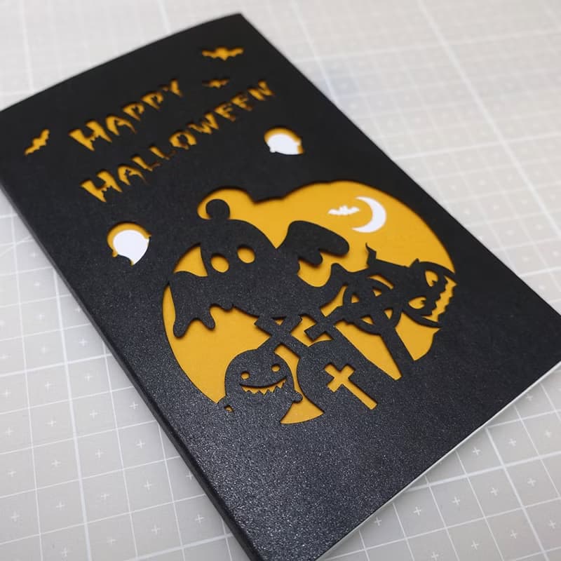 Wow會說話的萬聖節卡片Halloween-鏤空切割-錄音卡片 驚喜禮物