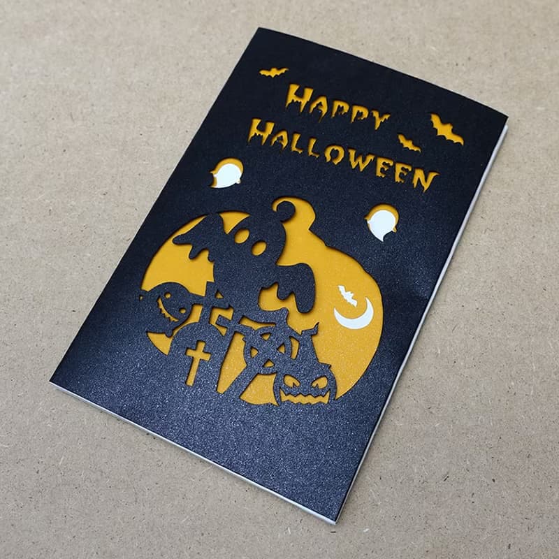 Wow會說話的萬聖節卡片Halloween-鏤空切割-錄音卡片 驚喜禮物