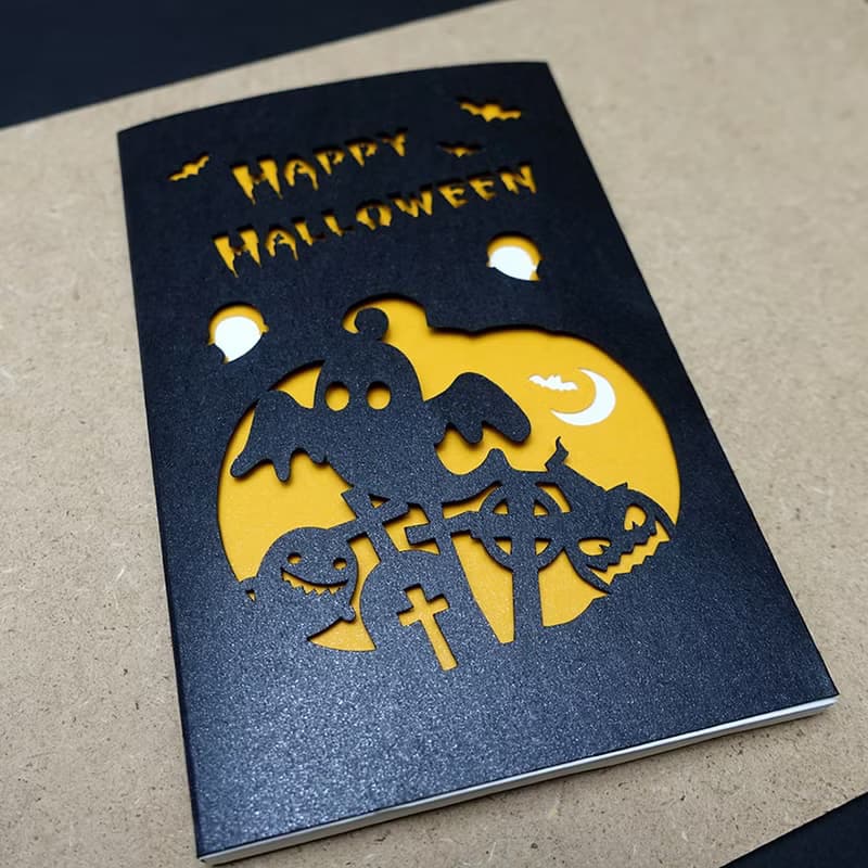 Wow會說話的萬聖節卡片Halloween-鏤空切割-錄音卡片 驚喜禮物