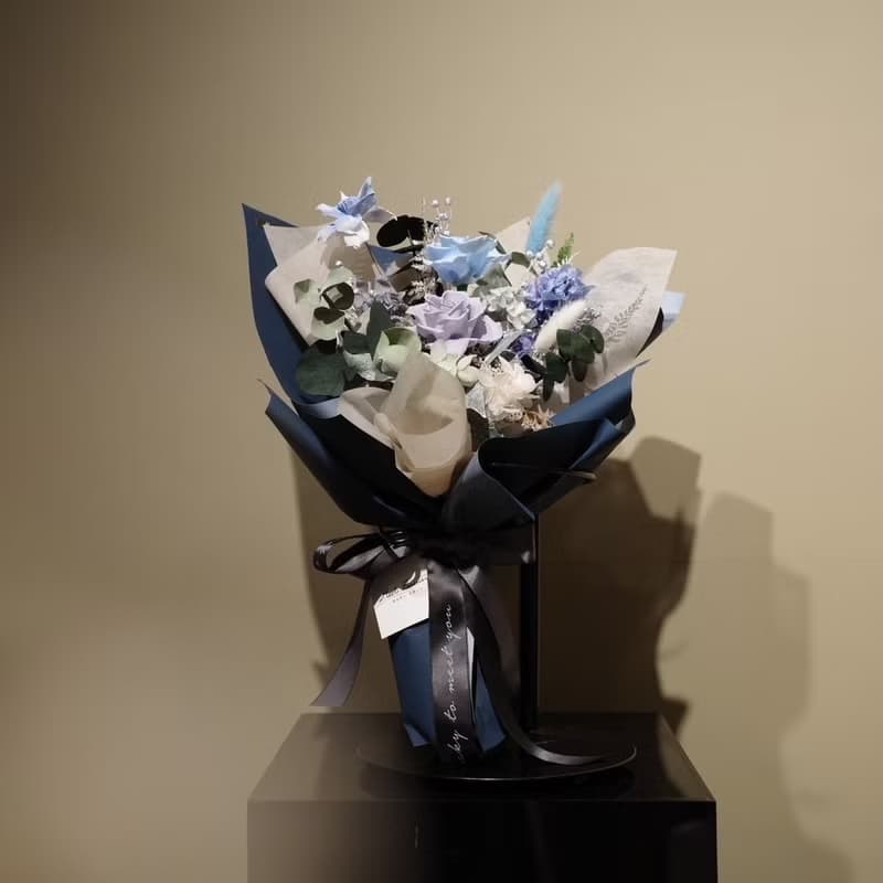 【遇見恆久】晨曦花語永生玫瑰花束 情人節花束 含盒 共3款