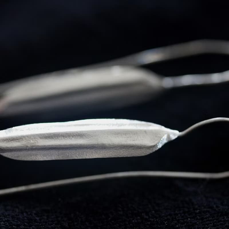 Rice husk Handmade Silver Earring (E0149)