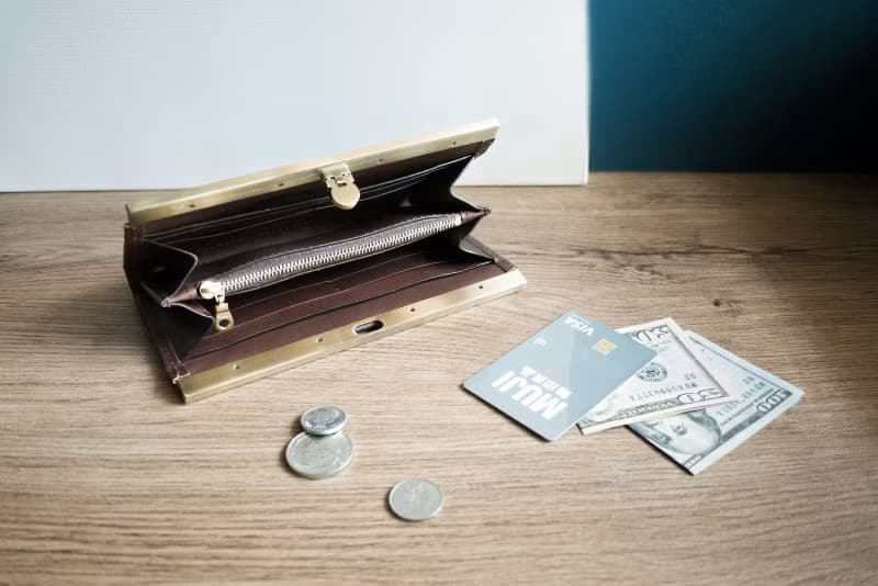茶褐咖口金長夾丨內外全牛皮製作 大容量皮夾丨母親節禮物