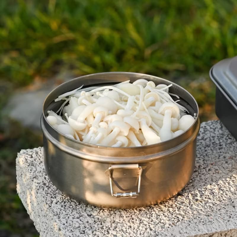 【惜物特惠-福利品】純鈦便當盒 鐵路便當盒組 台南車站驛-附網袋