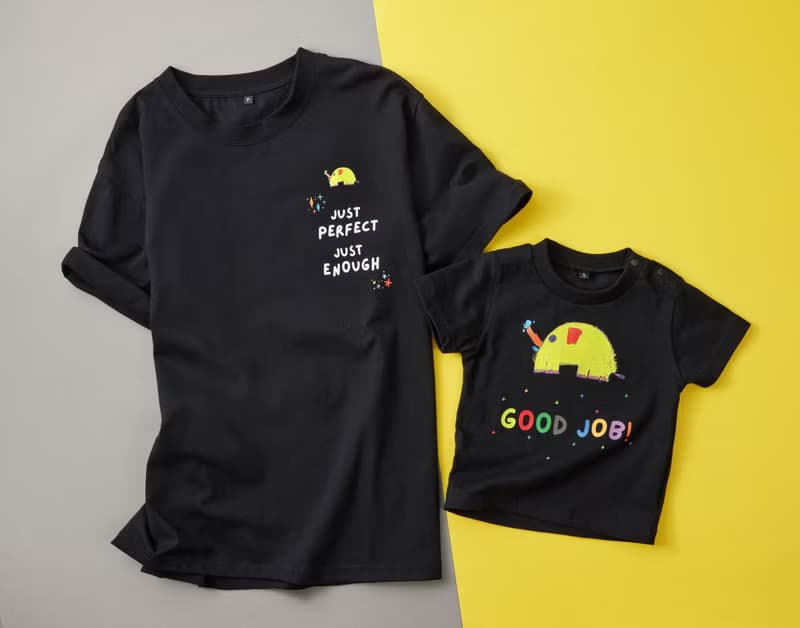 會噴水的小象成人T-shirt(灰色)