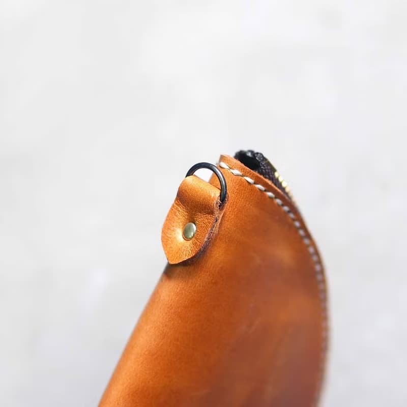 職人設計款 個性質感三角形零錢包 Handmade by HANDIIN