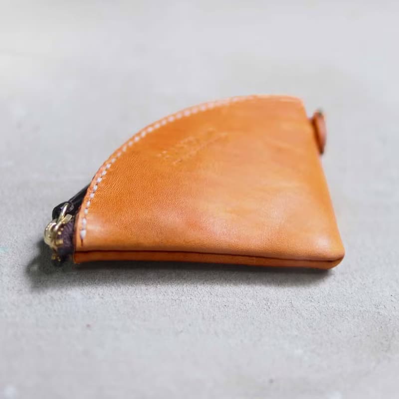 職人設計款 個性質感三角形零錢包 Handmade by HANDIIN
