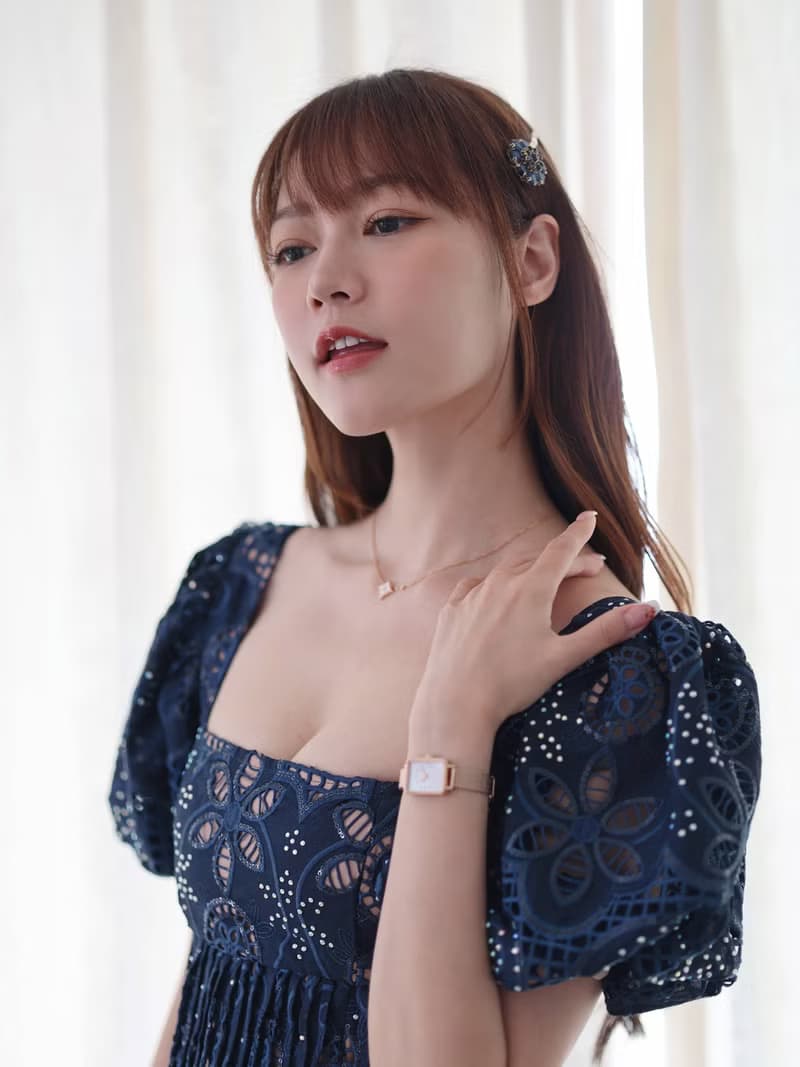 【MOONART】方型手錶 人魚系列-夜曲 女裝珍珠貝藝術手錶