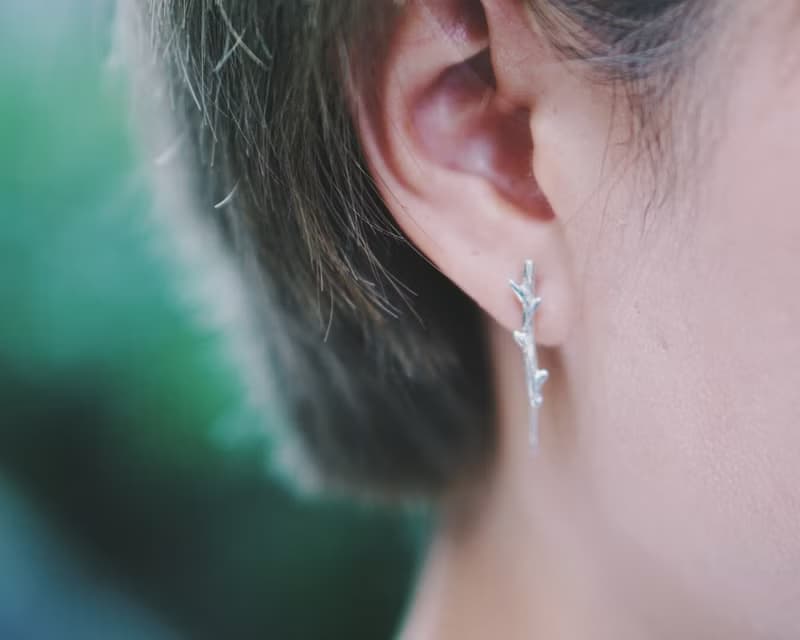 樹枝系列 | 925純銀耳環