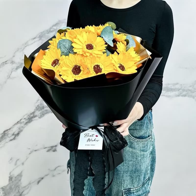 璀璨盛宴向日葵香水花束