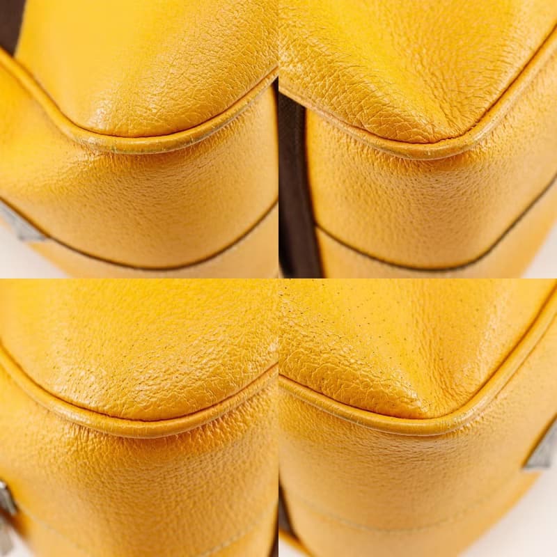 【日本直送】プラダ PRADA ミニボストン トートバッグ キャンバス 茶 レディース【中古】