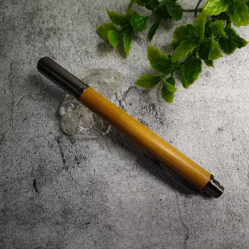 肖楠木 原木 手工筆 鋼珠筆( 拔蓋式)