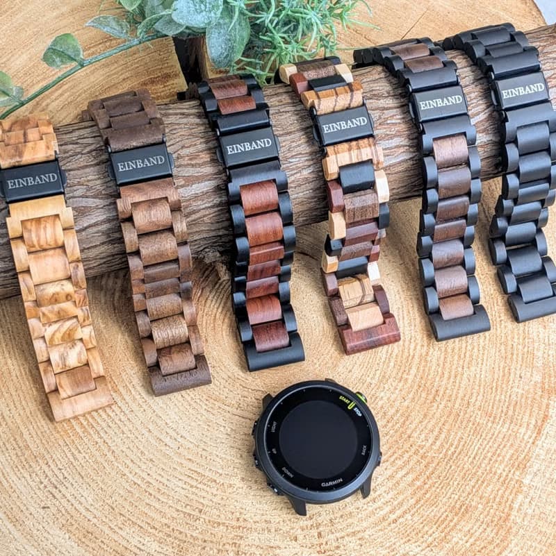 【木製腕時計バンド】EINBAND 腕時計 20mm幅専用 天然木バンド スマートウォッチ対応