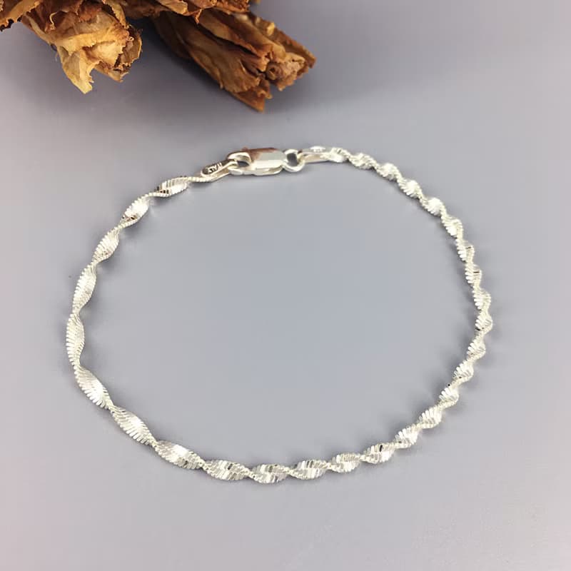 s925純銀手鍊(BM中款) - Bracelets chain