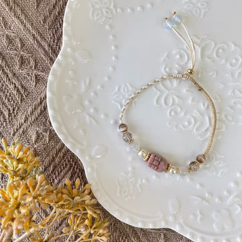 阿拉善貔貅氣質編織手鍊