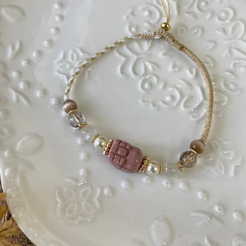 阿拉善貔貅氣質編織手鍊