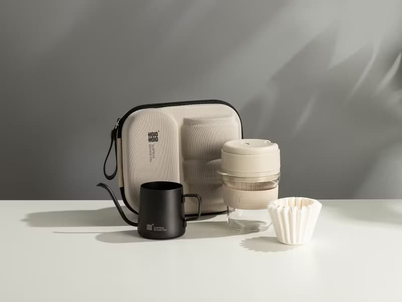 【HOLOHOLO】COFF GO 手沖咖啡露營旅行套件組 (附濾紙、手沖壺)